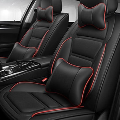 universal seat cover black red 1