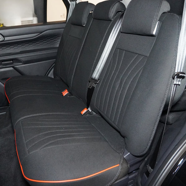 5-Seat Universal Car Seat Cover SC-P17 Black and Red – back

