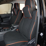 5-Seat Universal Car Seat Cover SC-P17 Black and Red – Stylish and Durable Fit for Most Cars