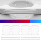 8pcs Car Door Handle Protector Sticker (Transparent)