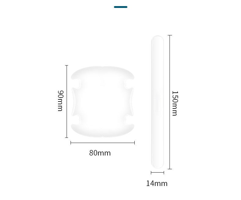 8pcs Car Door Handle Protector Sticker (Transparent)
