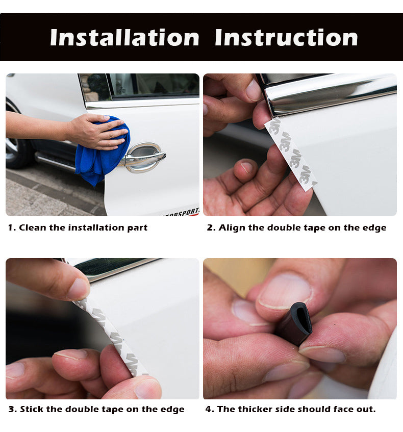 5.6m Car Door Edge Decorative and Protective Stripe