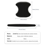 8pcs Car Door Handle Protector Sticker (Black)