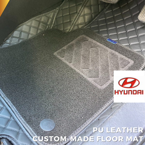 Hyundai Custom-made Car Floor Mat (PU Leather)