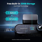 DDPAI N5 DUAL 4K Car Dash Cam 2160P+1080P Front and Rear Dash Cam