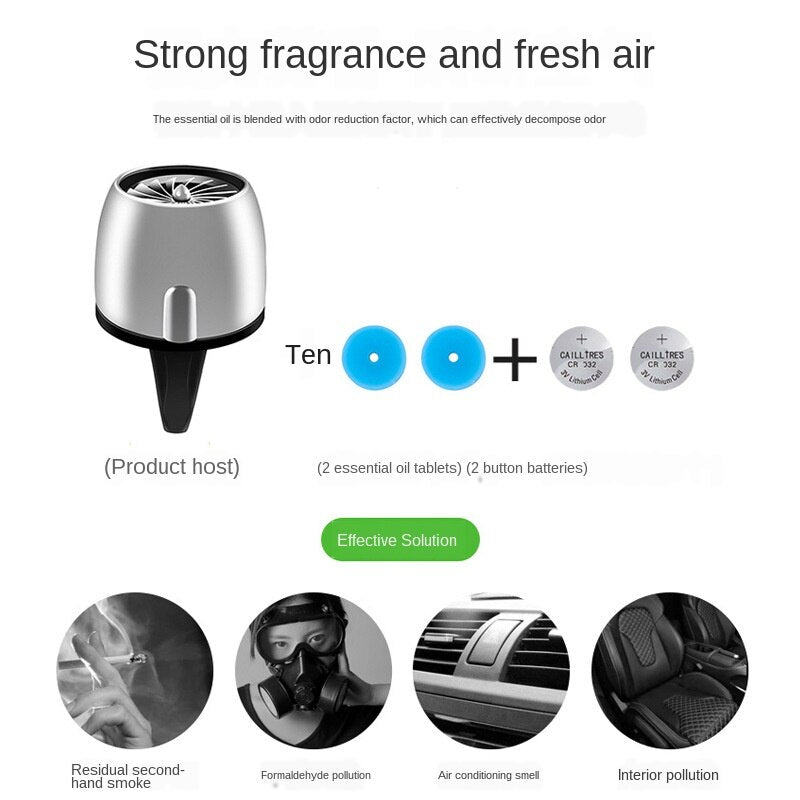 Car Air Freshener Diffuser With Light