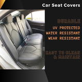 Mitsubishi leather seat cover – side profile with premium stitching