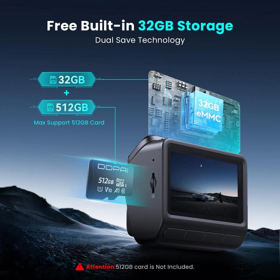 DDPAI Z60 Dash Cam (Dual+4G & 3-Channel Set Available)